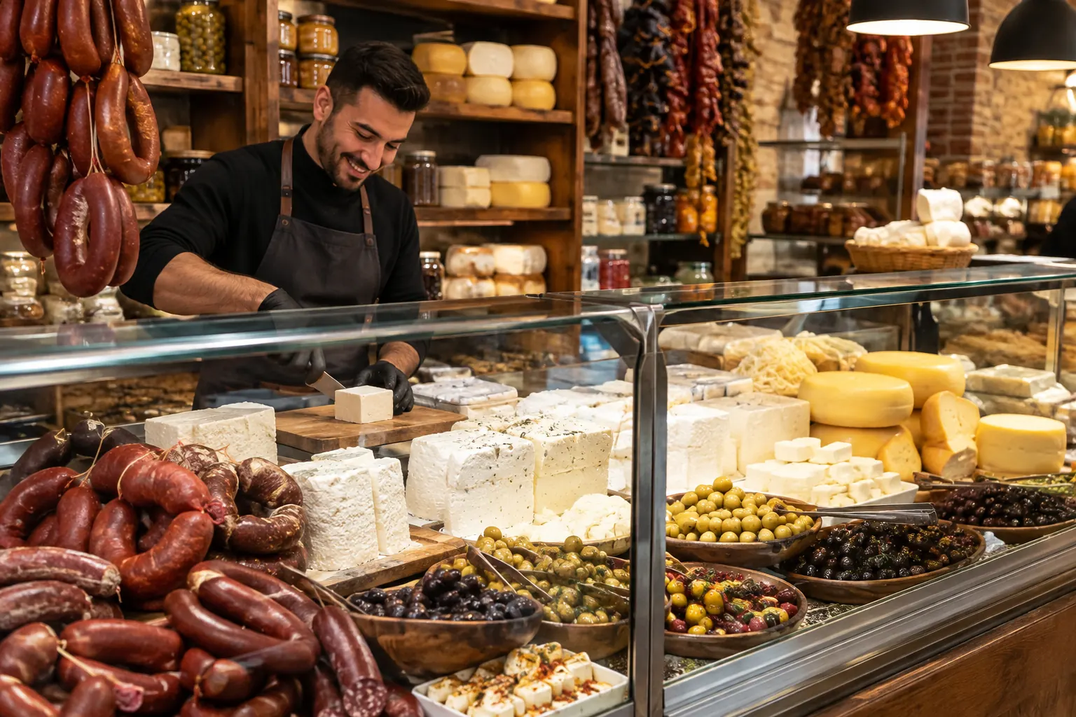 Deli counter at Anatolian Fine Foods